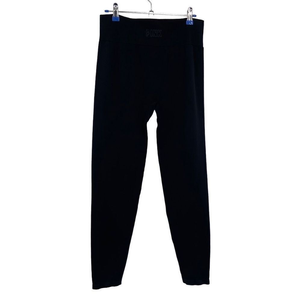 Pink Victoria’s Secret Seamless Leggings Large Black‎